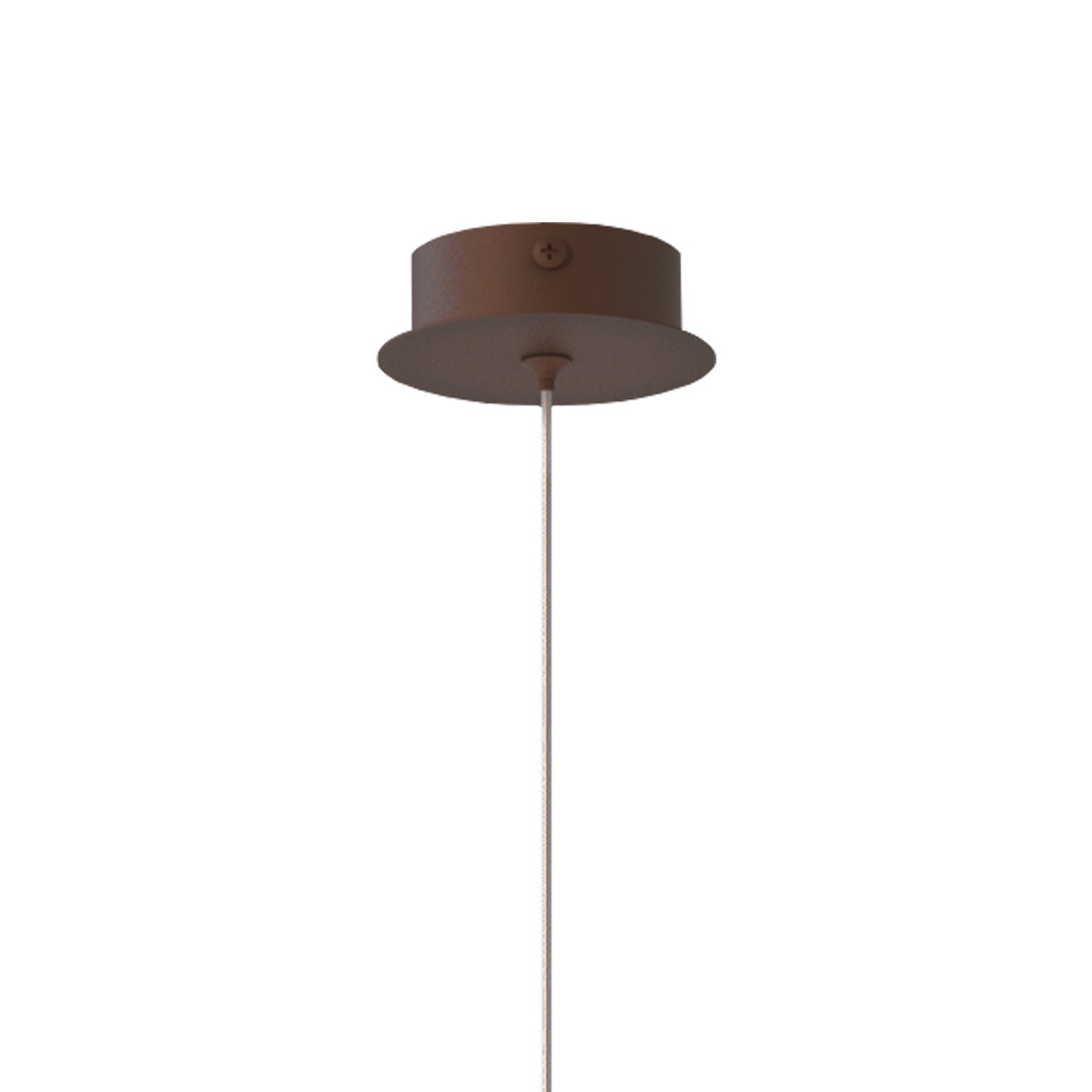 Cala 1 Light Pendant, 6W LED, 3000K, 420lm, Rust Brown, 3yrs Warranty by Mantra