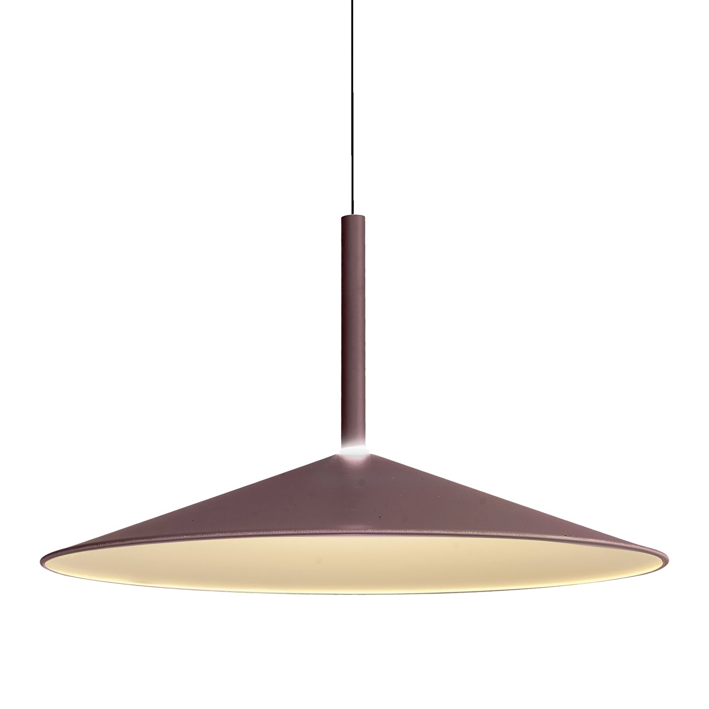 Calice 48cm Rise And Fall Pendant, 16W LED, 3000K, 1200lm, Coffee/White, 3yrs Warranty by Mantra