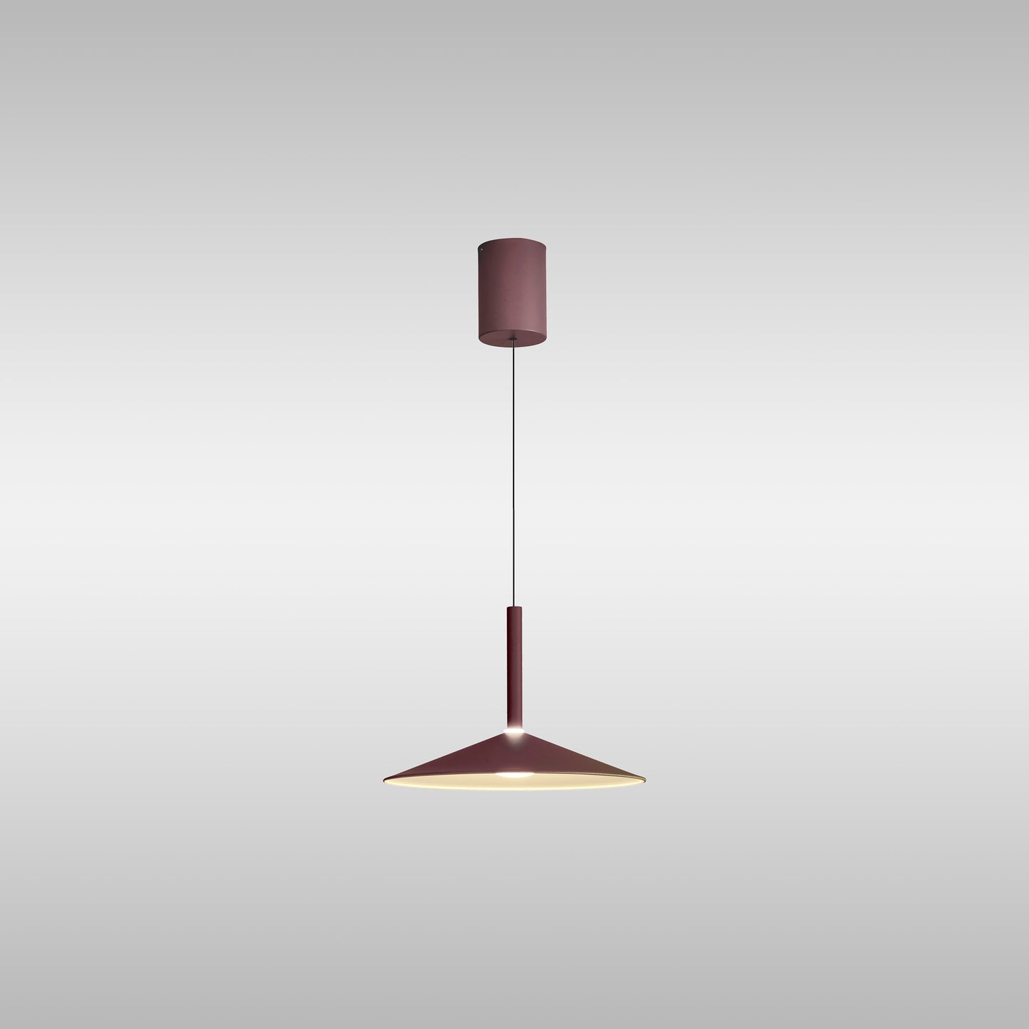 Calice 32cm Rise And Fall Pendant, 9W LED, 3000K, 800lm, Coffee/White, 3yrs Warranty by Mantra