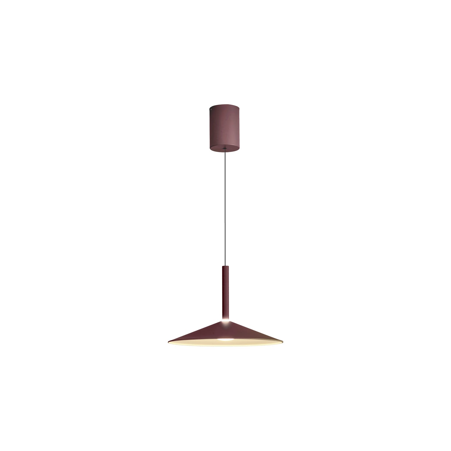 Calice 32cm Rise And Fall Pendant, 9W LED, 3000K, 800lm, Coffee/White, 3yrs Warranty by Mantra