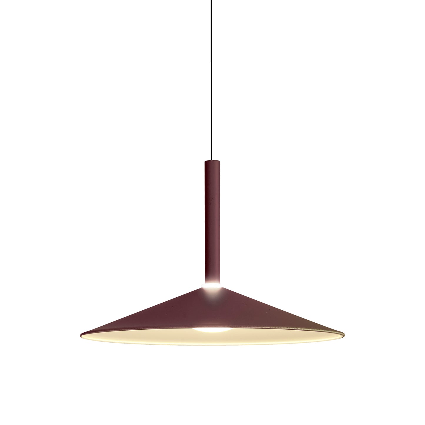 Calice 32cm Rise And Fall Pendant, 9W LED, 3000K, 800lm, Coffee/White, 3yrs Warranty by Mantra