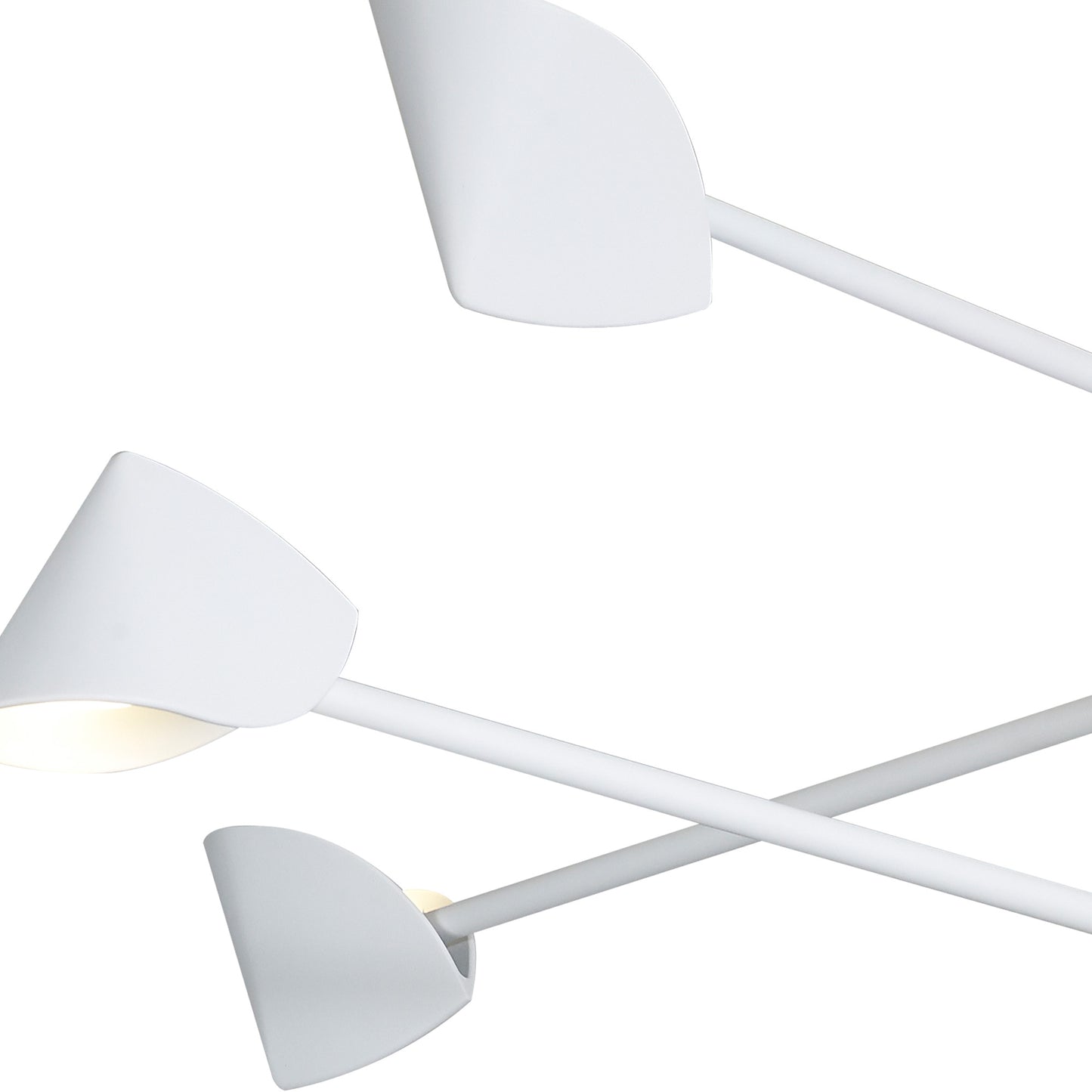 Capuccina 8 Light Fixed Pendant, 61.5W LED, 3000K, 4000lm, White, 3yrs Warranty by Mantra