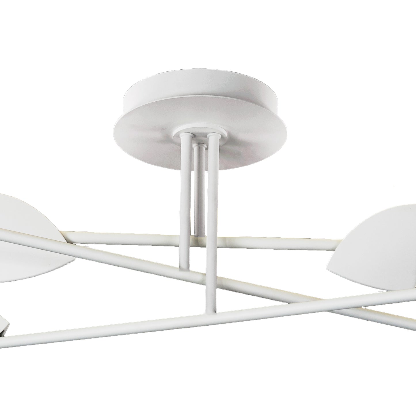 Capuccina Large 6 Light Semi Flush, 45W LED, 3000K, 3100lm, White, 3yrs Warranty by Mantra