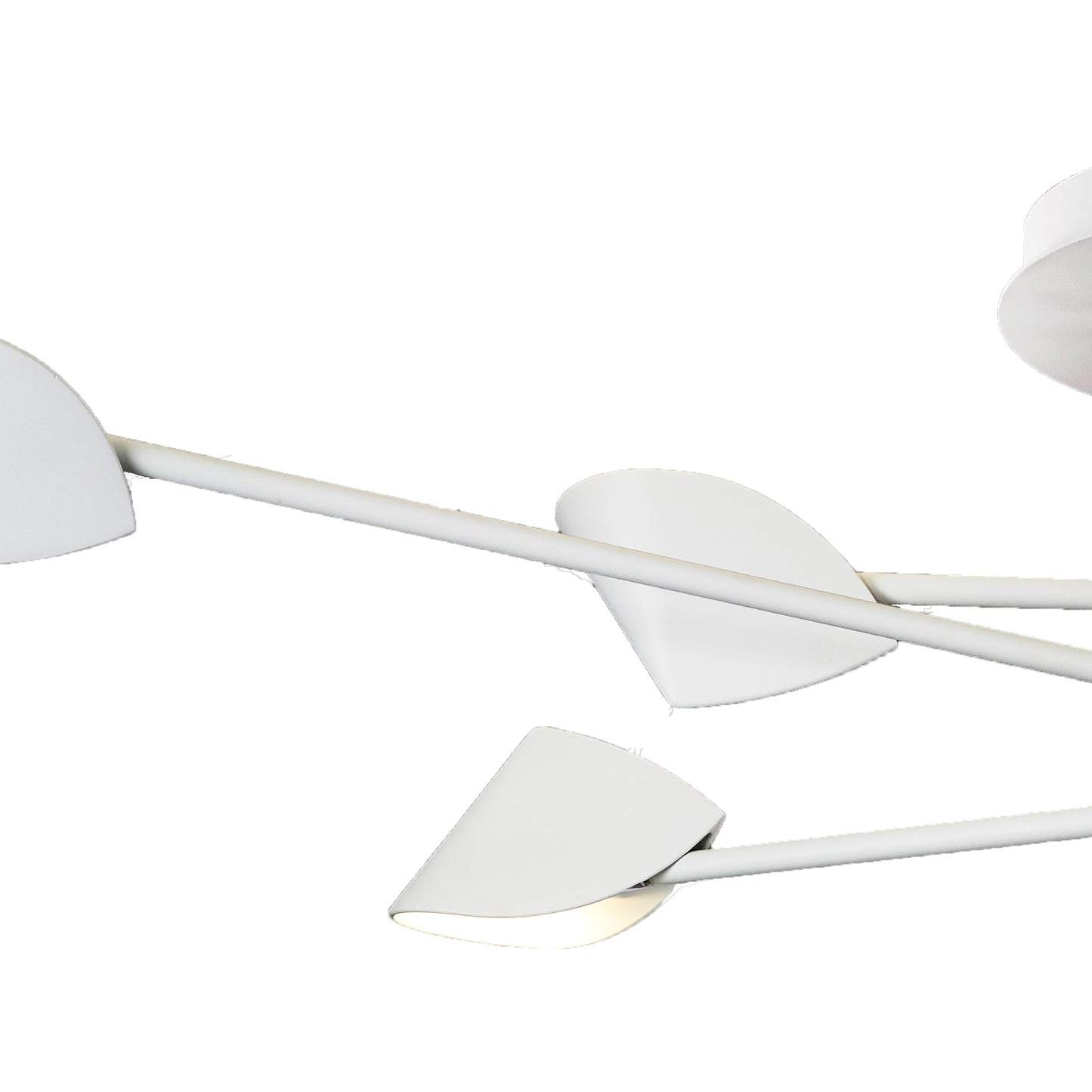 Capuccina Large 6 Light Semi Flush, 45W LED, 3000K, 3100lm, White, 3yrs Warranty by Mantra