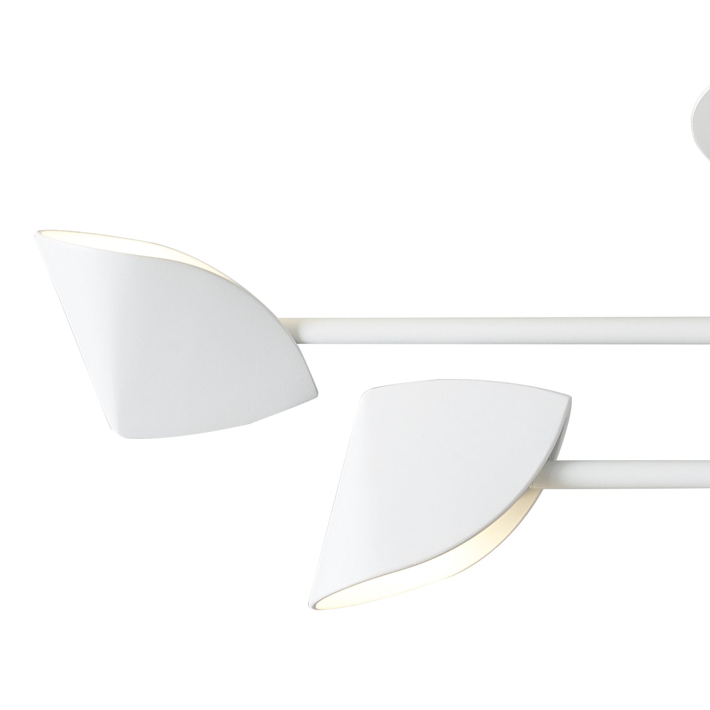 Capuccina Small 4 Light Semi Flush, 30W LED, 3000K, 2100lm, White, 3yrs Warranty by Mantra