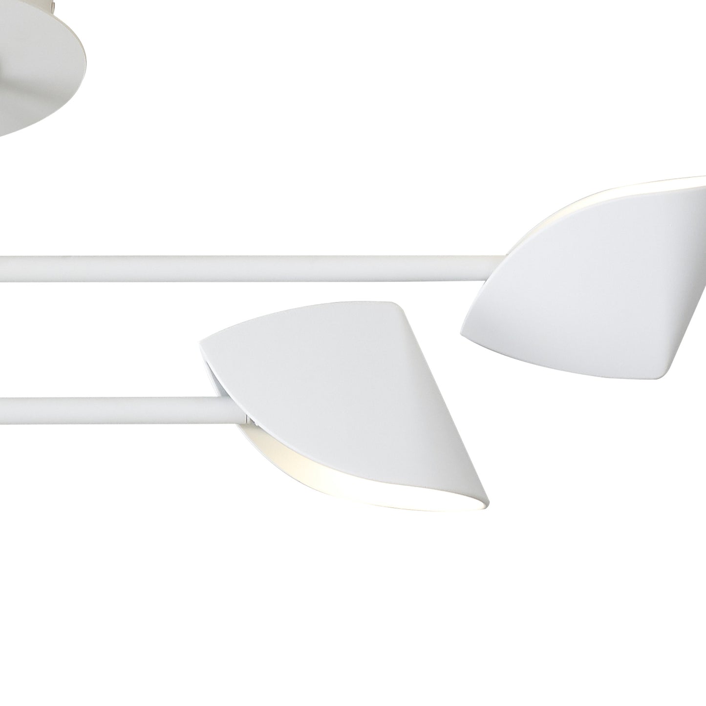 Capuccina Small 4 Light Semi Flush, 30W LED, 3000K, 2100lm, White, 3yrs Warranty by Mantra