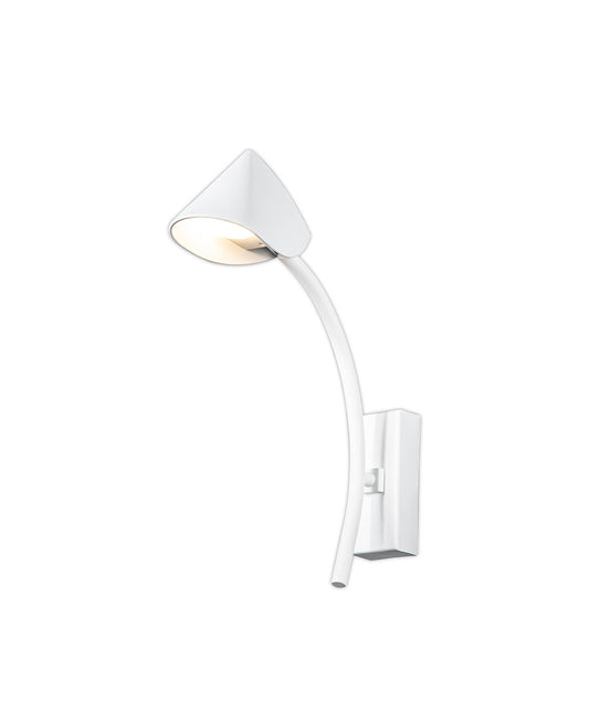 Capuccina 1 Light Wall Lamp, 7W LED, 3000K, 630lm, White, 3yrs Warranty by Mantra