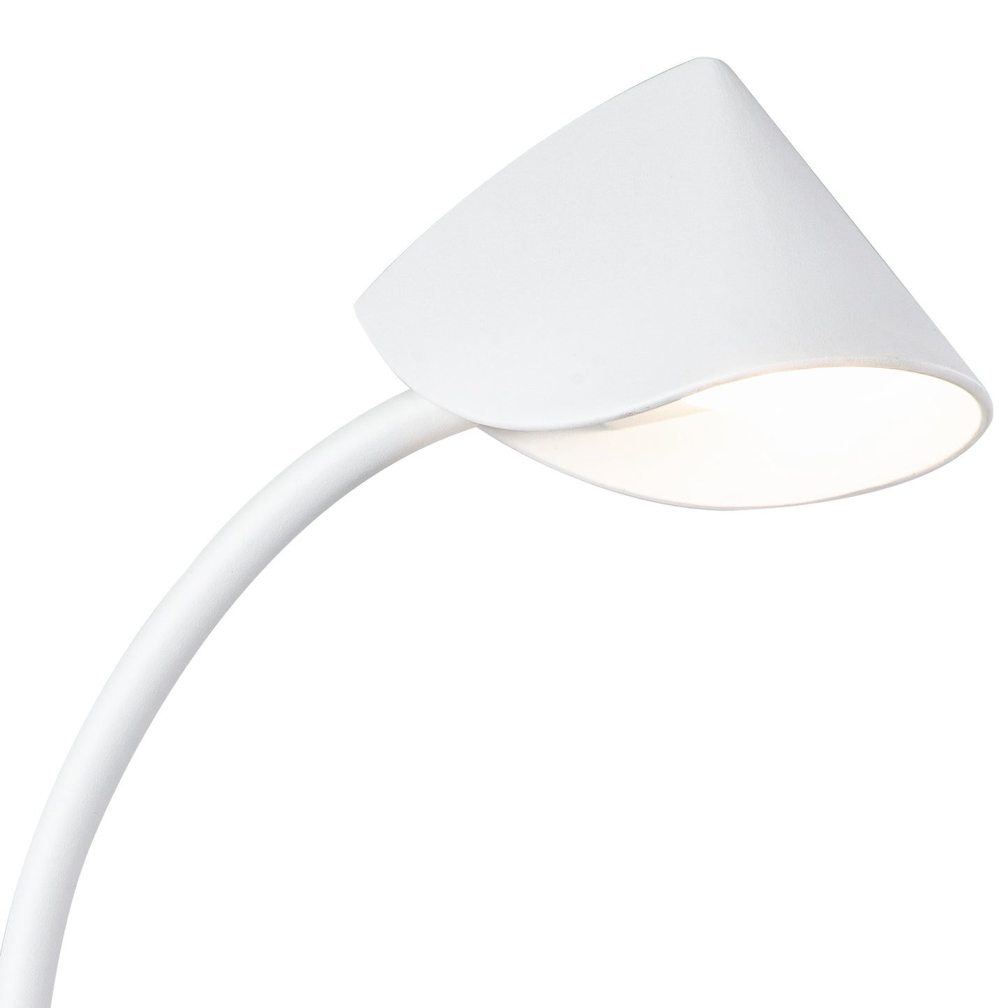 Capuccina Small 1 Light Table Lamp, 8.5W LED, 3000K, 610lm, White, 3yrs Warranty by Mantra