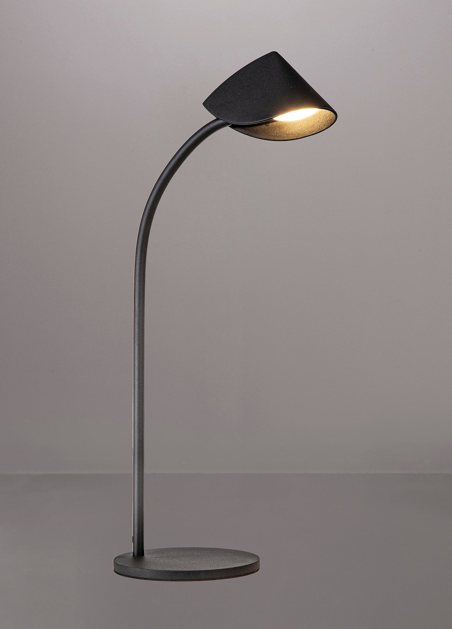 Capuccina Large 1 Light Table Lamp, 8.5W LED, 3000K, 610lm, Black, 3yrs Warranty by Mantra