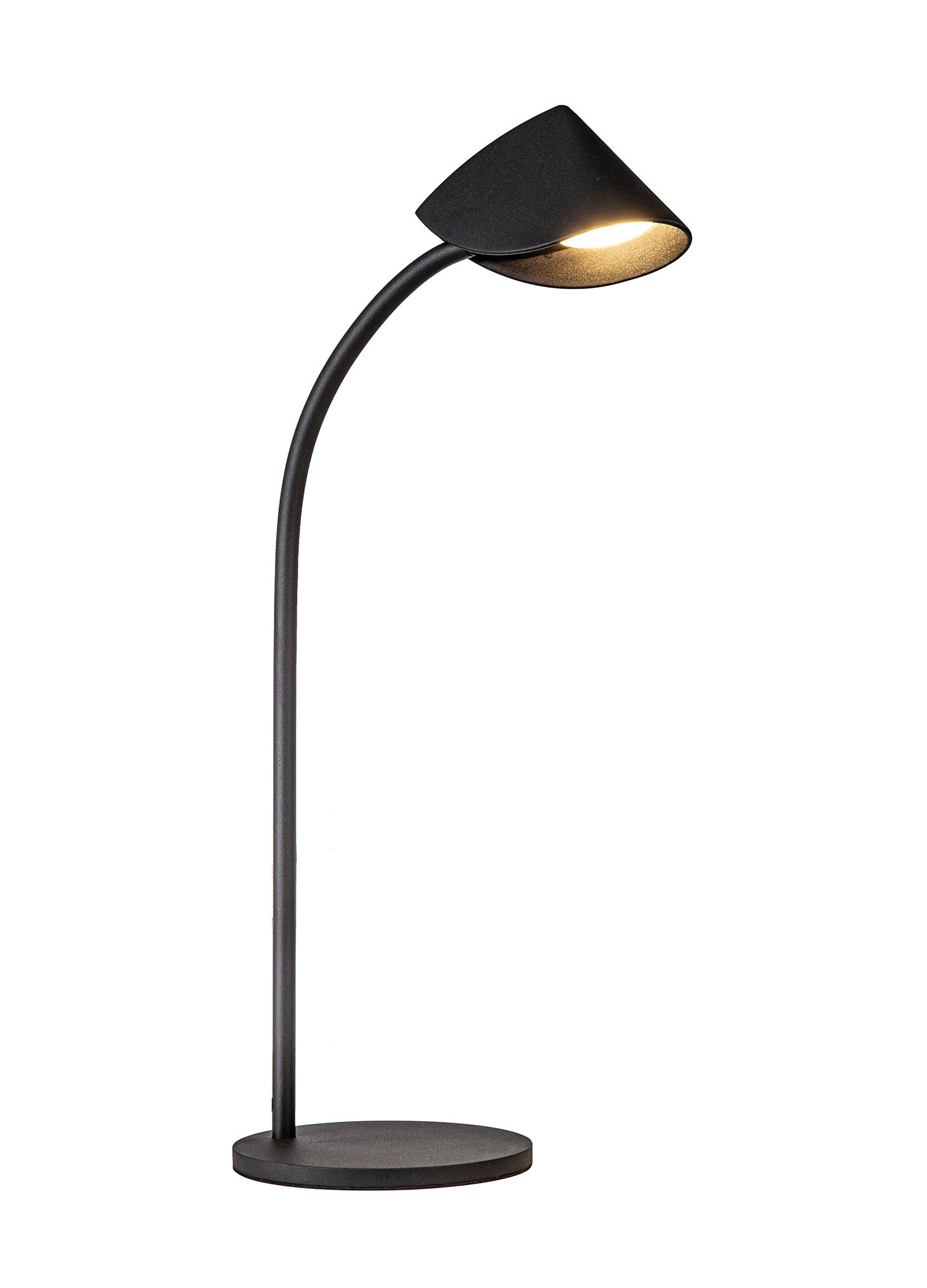 Capuccina Large 1 Light Table Lamp, 8.5W LED, 3000K, 610lm, Black, 3yrs Warranty by Mantra