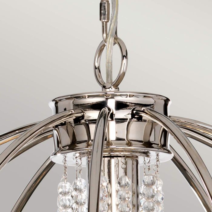 Cassie 7 Light Chandelier - Polished Nickel Plated