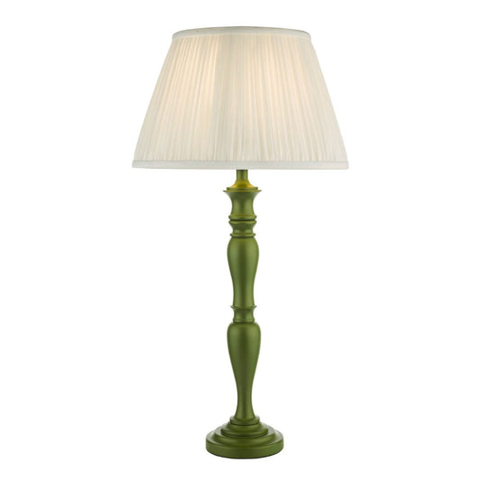 Caycee Table Lamp Green With Shade