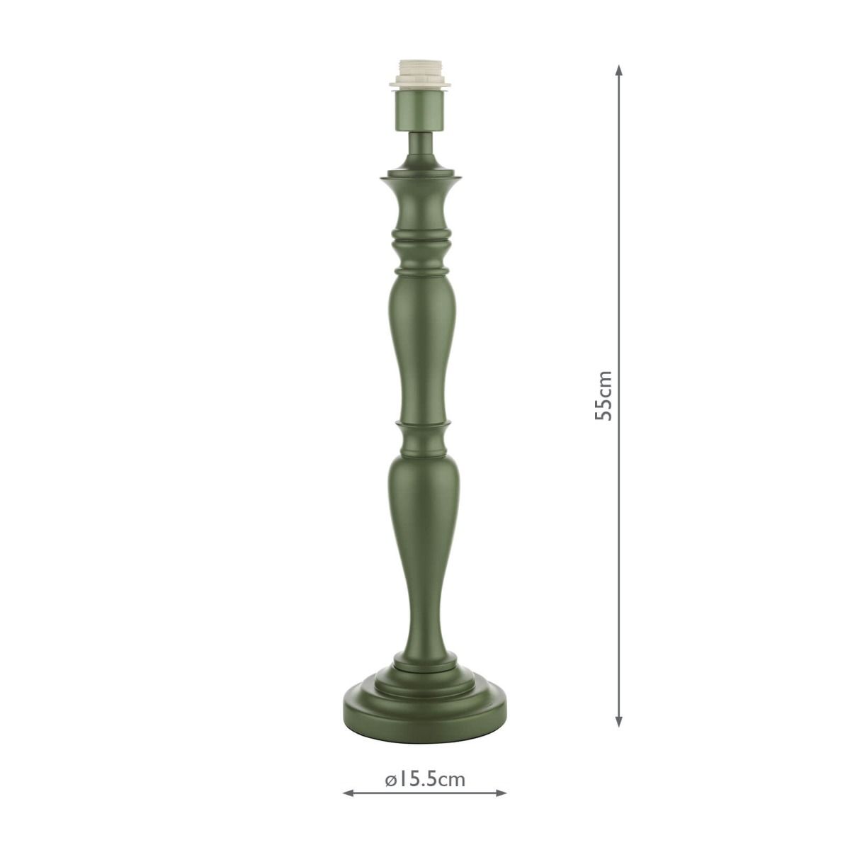 Caycee Table Lamp Green With Shade