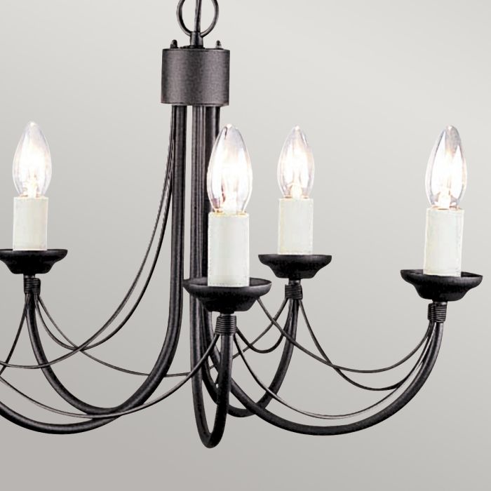 Carisbrooke 5 Light Chandelier - Black