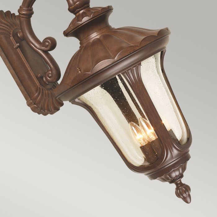 Chicago 4 Light Large Down Wall Lantern - Rusty Bronze Patina