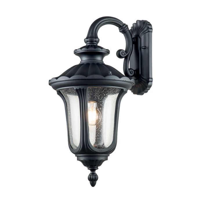 Chicago 1 Light Medium Wall Lantern - Textured Black