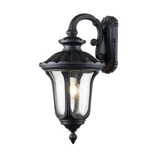 Chicago 1 Light Small Wall Lantern - Textured Black