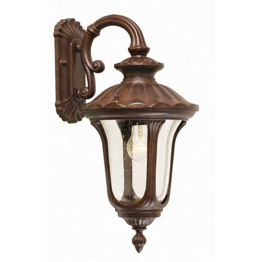 Chicago 1 Light Small Down Wall Lantern - Rusty Bronze Patina