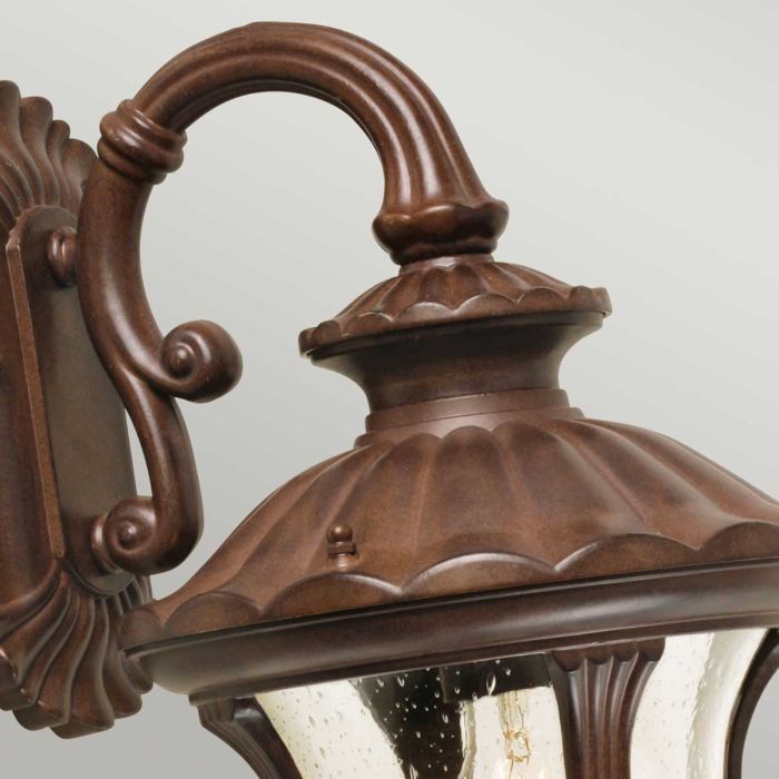 Chicago 1 Light Small Down Wall Lantern - Rusty Bronze Patina