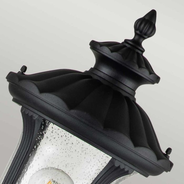 Chicago 1 Light Small Pillar Lantern - Textured Black