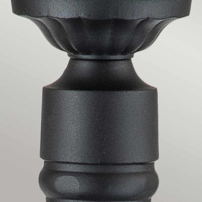 Chicago 1 Light Small Pillar Lantern - Textured Black