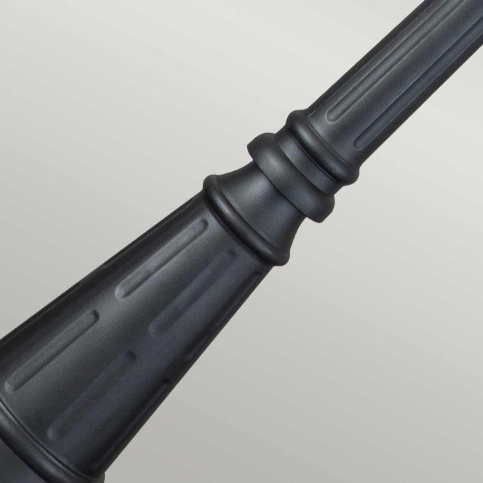 Chicago 1 Light Single Head Lamp Post - Textured Black