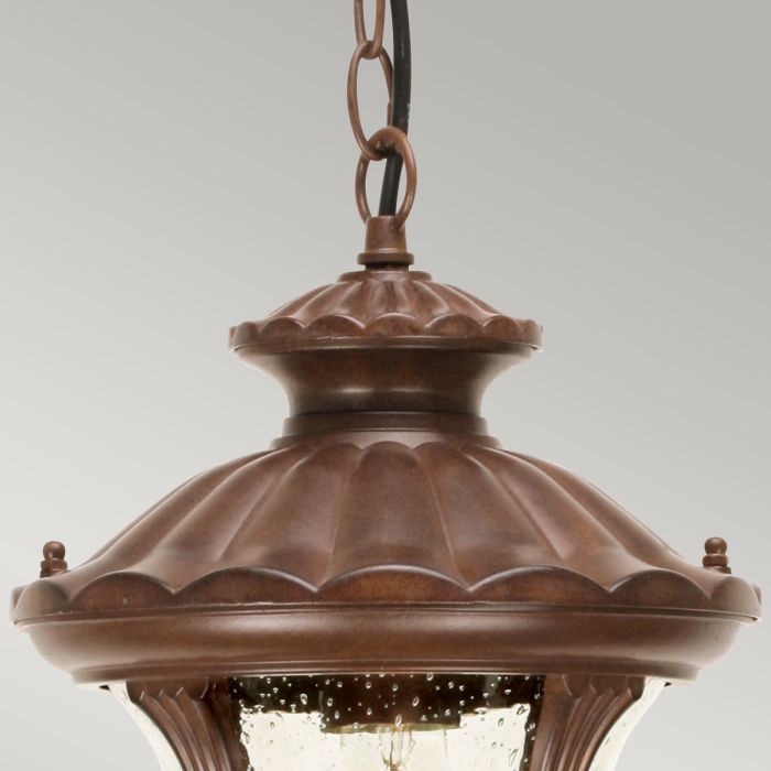 Chicago 1 Light Small Chain Lantern - Rusty Bronze Patina