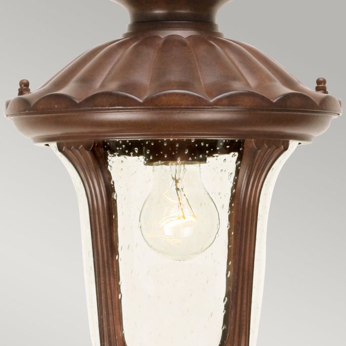 Chicago 1 Light Small Chain Lantern - Rusty Bronze Patina