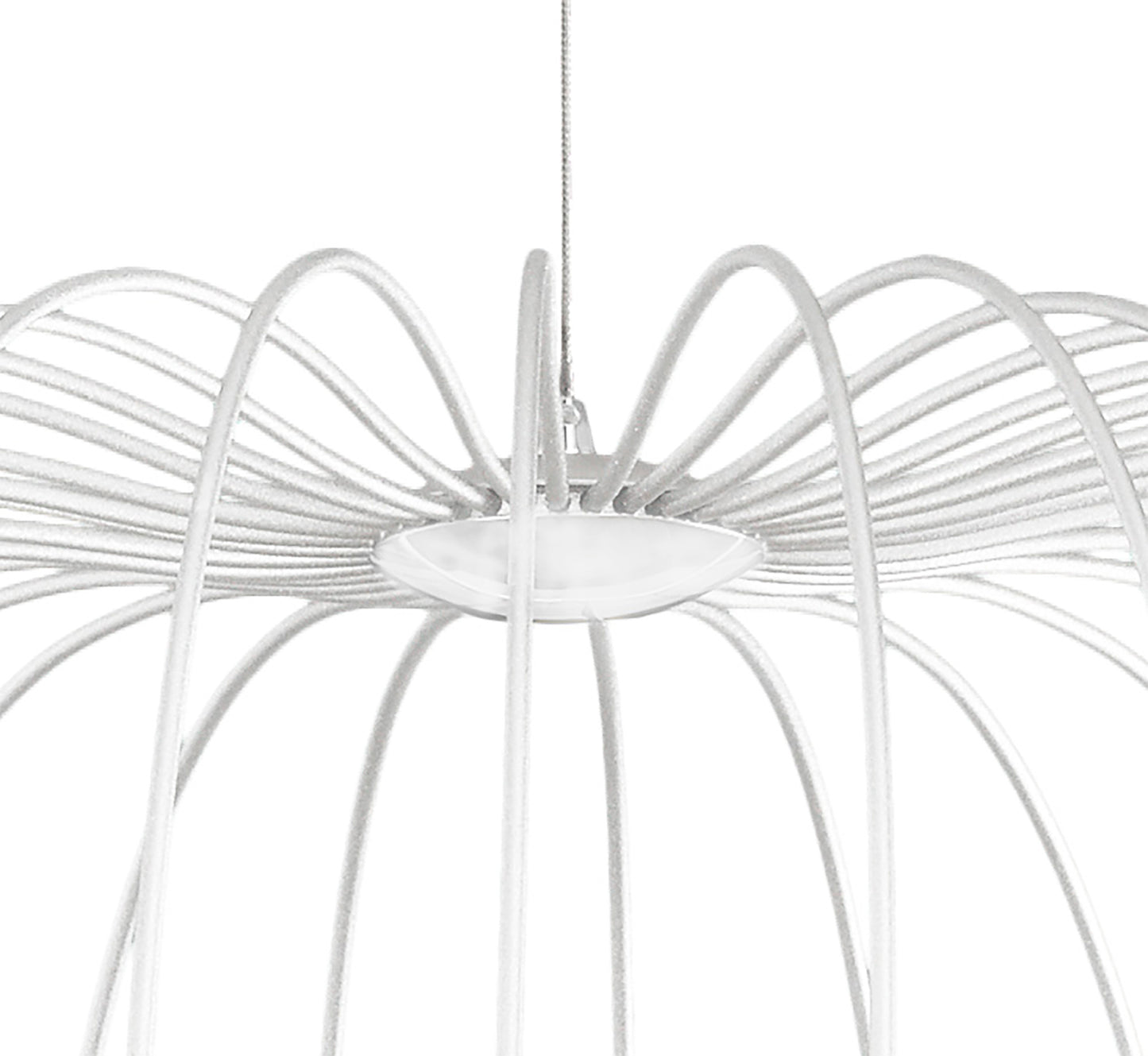 Celeste Pendant 81cm Round, 40W LED, 3000K, 2800lm, White, 3yrs Warranty by Mantra