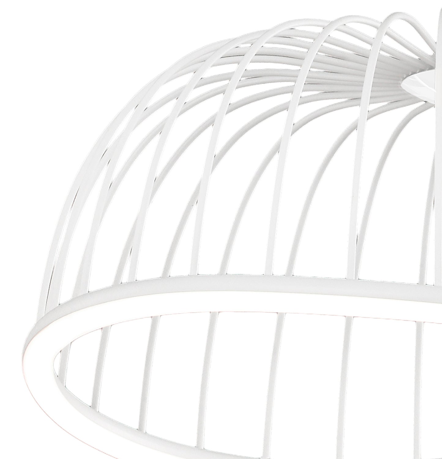 Celeste Pendant 61cm Round, 30W LED, 3000K, 2100lm, White, 3yrs Warranty by Mantra