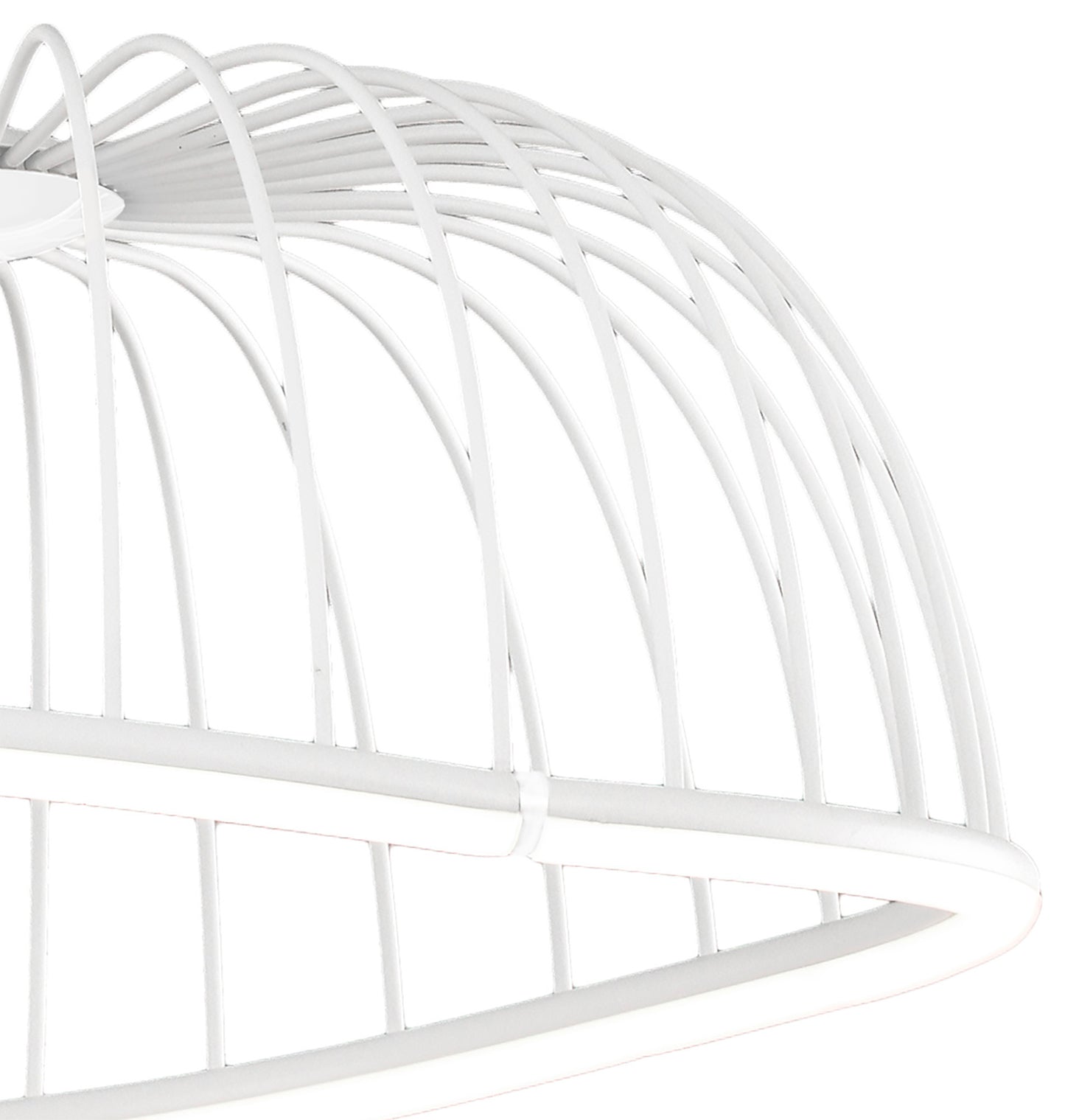 Celeste Pendant 61cm Round, 30W LED, 3000K, 2100lm, White, 3yrs Warranty by Mantra