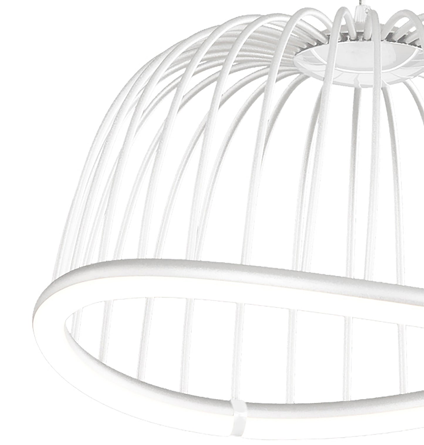 Celeste Pendant 41cm Round, 20W LED, 3000K, 1400lm, White, 3yrs Warranty by Mantra