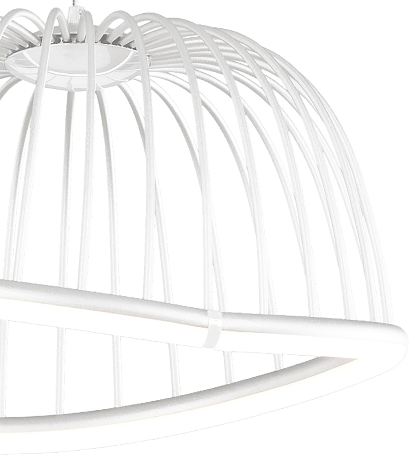 Celeste Pendant 41cm Round, 20W LED, 3000K, 1400lm, White, 3yrs Warranty by Mantra