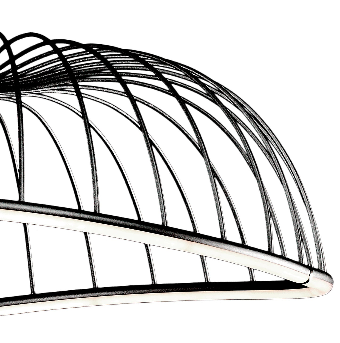 Celeste Pendant 81cm Round, 40W LED, 3000K, 2800lm, Black, 3yrs Warranty by Mantra