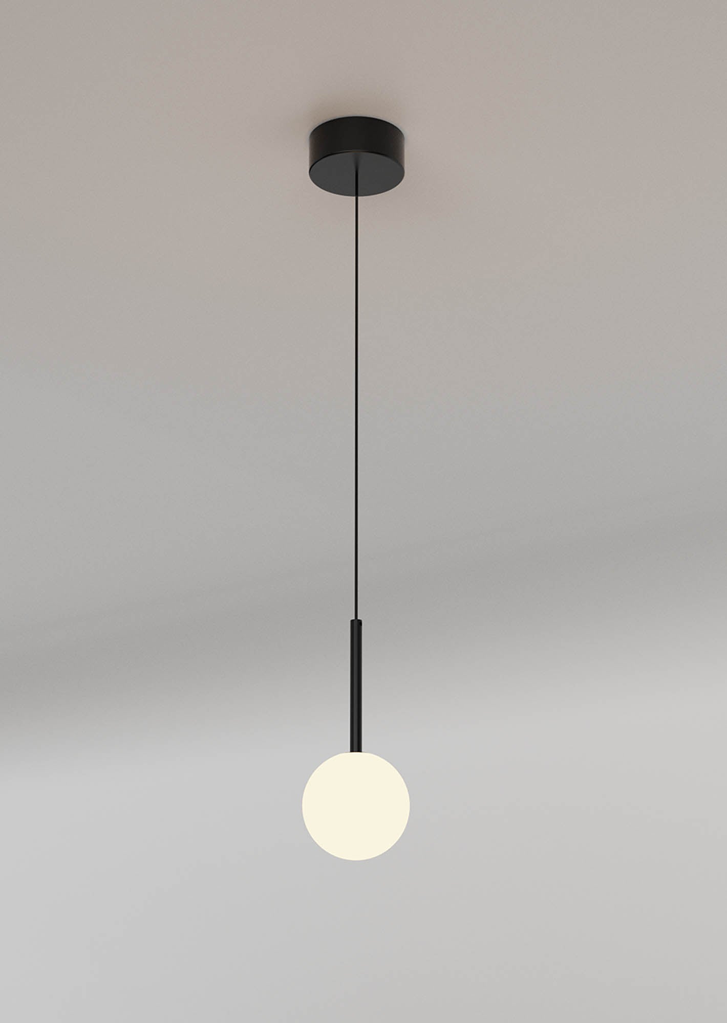 Cellar Pendant 1 Light, Replaceable 5W LEDs, 3000K, Black by Mantra