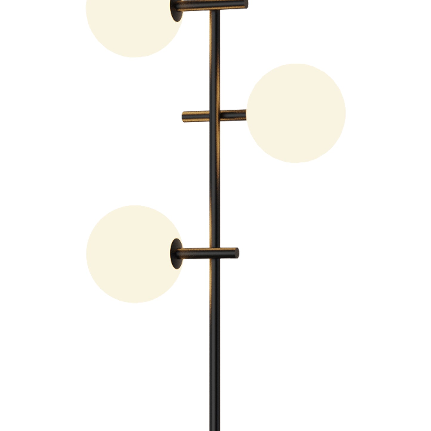 Cellar Floor Lamp 4 Light, Replaceable 5W LEDs, 4000K, Black by Mantra