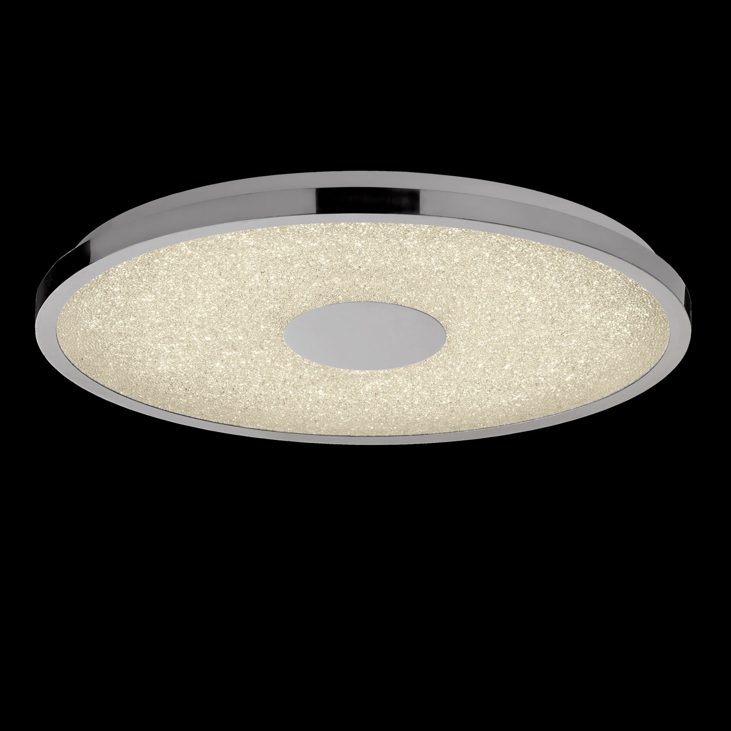 Centara Flush 48cm Round 40W LED 3000K-6500K Tuneable, 3200lm, Remote Control Chrome / Acrylic, 3yrs Warranty by Mantra