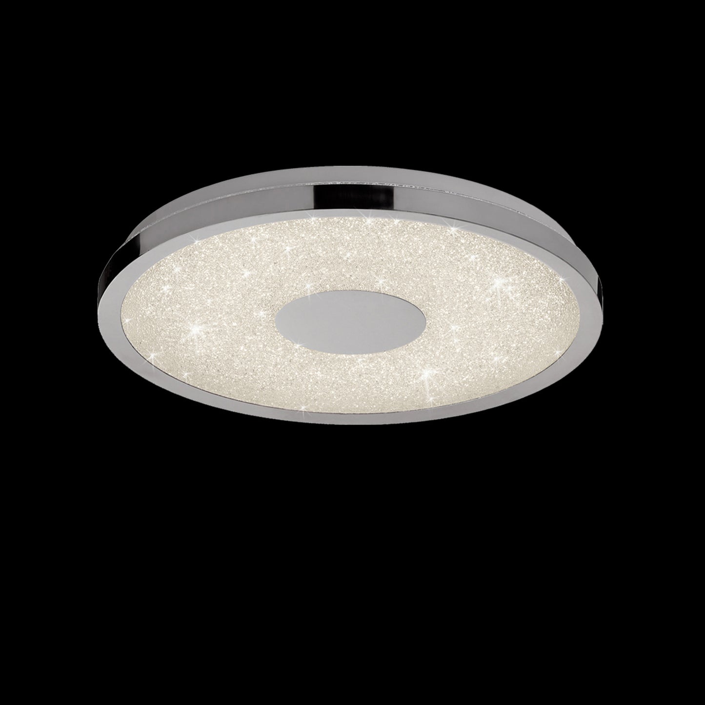 Centara Flush 38cm Round 18W LED 3000K-6500K Tuneable, 1680lm, Remote Control Chrome / Acrylic, 3yrs Warranty by Mantra