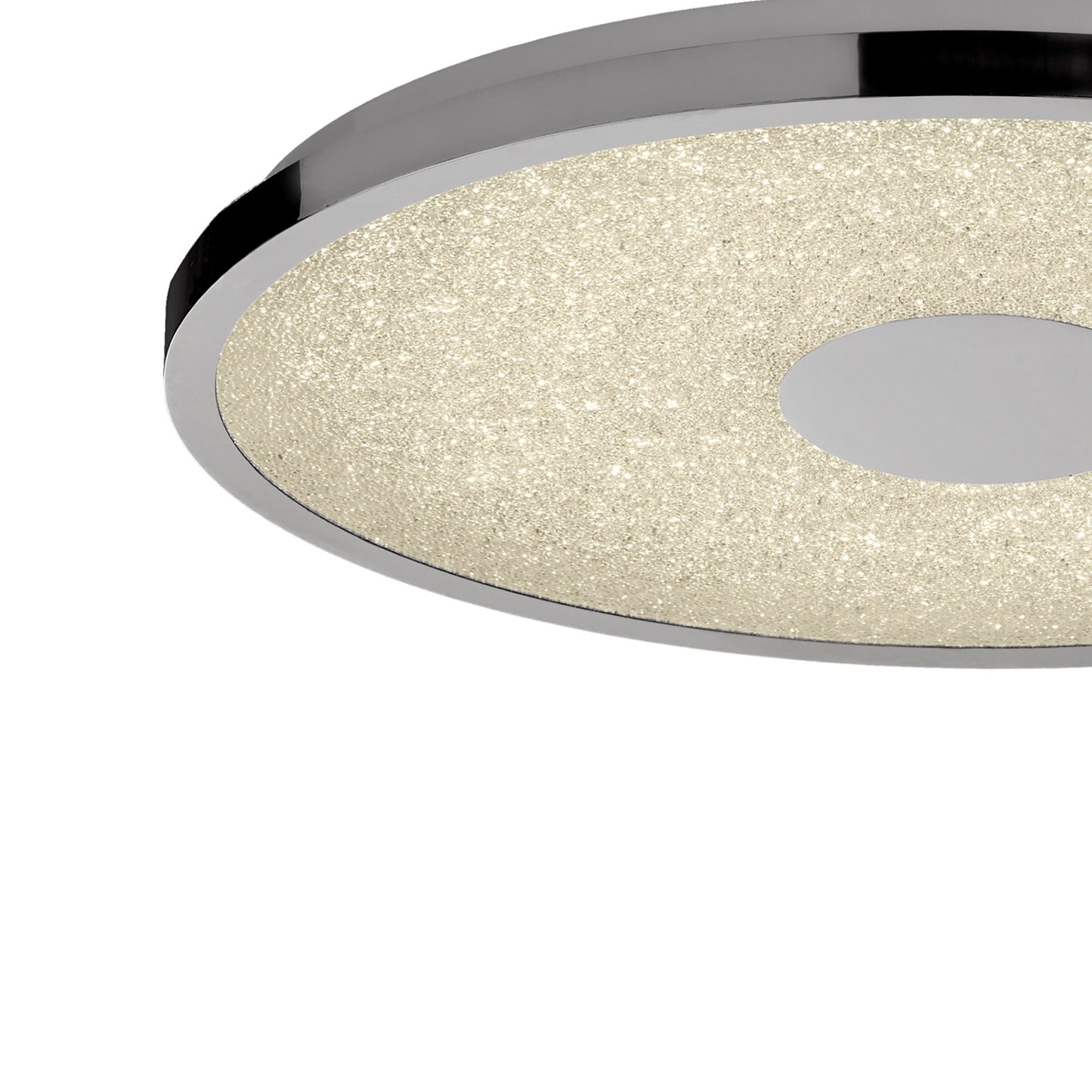 Centara Flush 38cm Round 18W LED 3000K-6500K Tuneable, 1680lm, Remote Control Chrome / Acrylic, 3yrs Warranty by Mantra