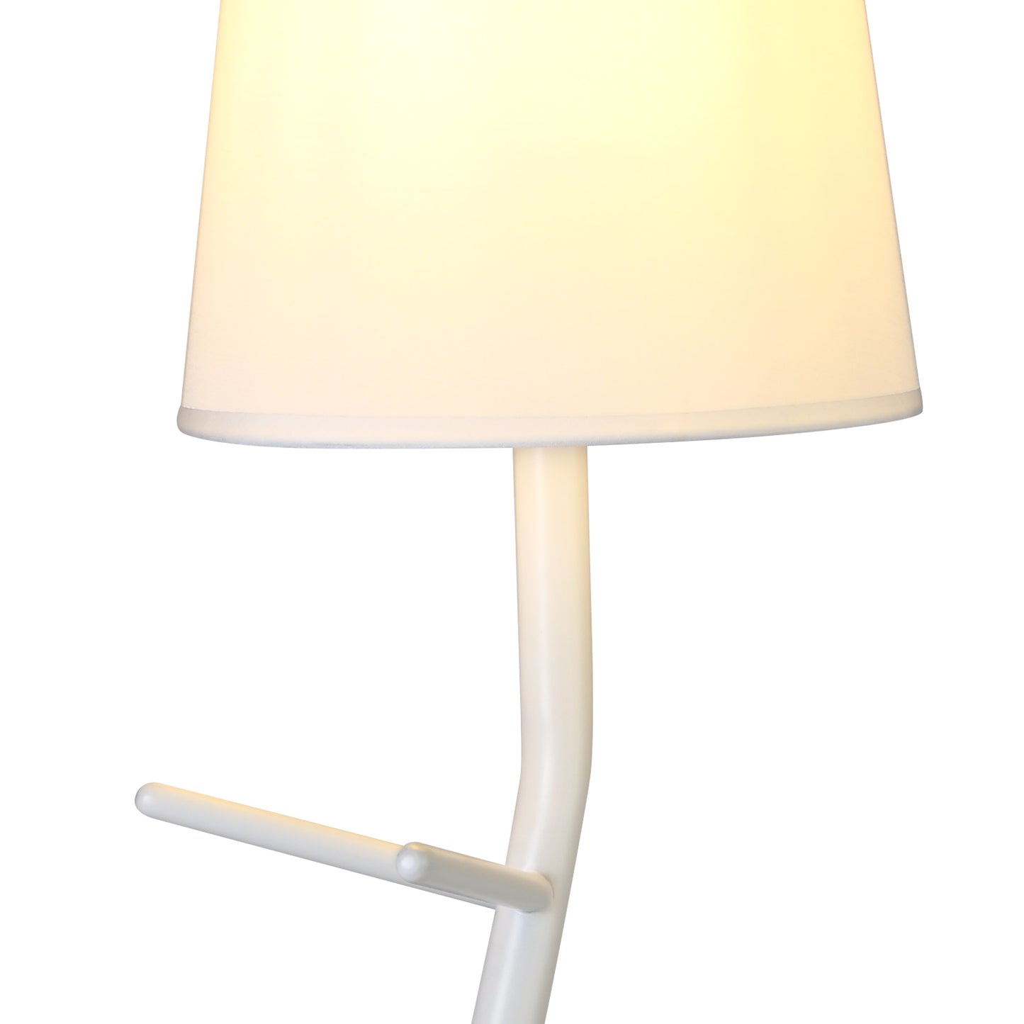 Centipede Table Lamp With Shade, 1 x E27, White by Mantra