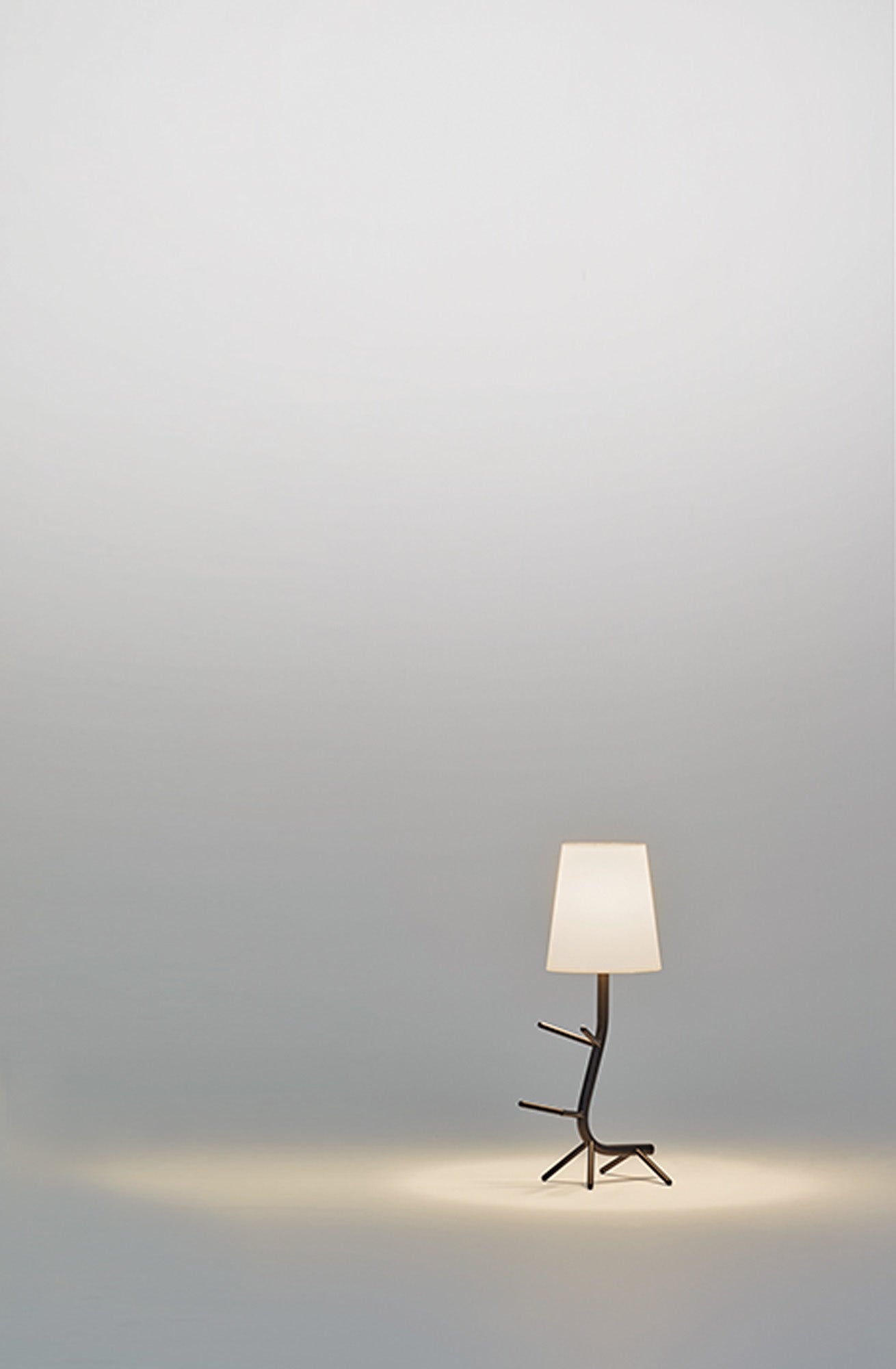 Centipede Table Lamp With Shade, 1 x E27, Red / White by Mantra