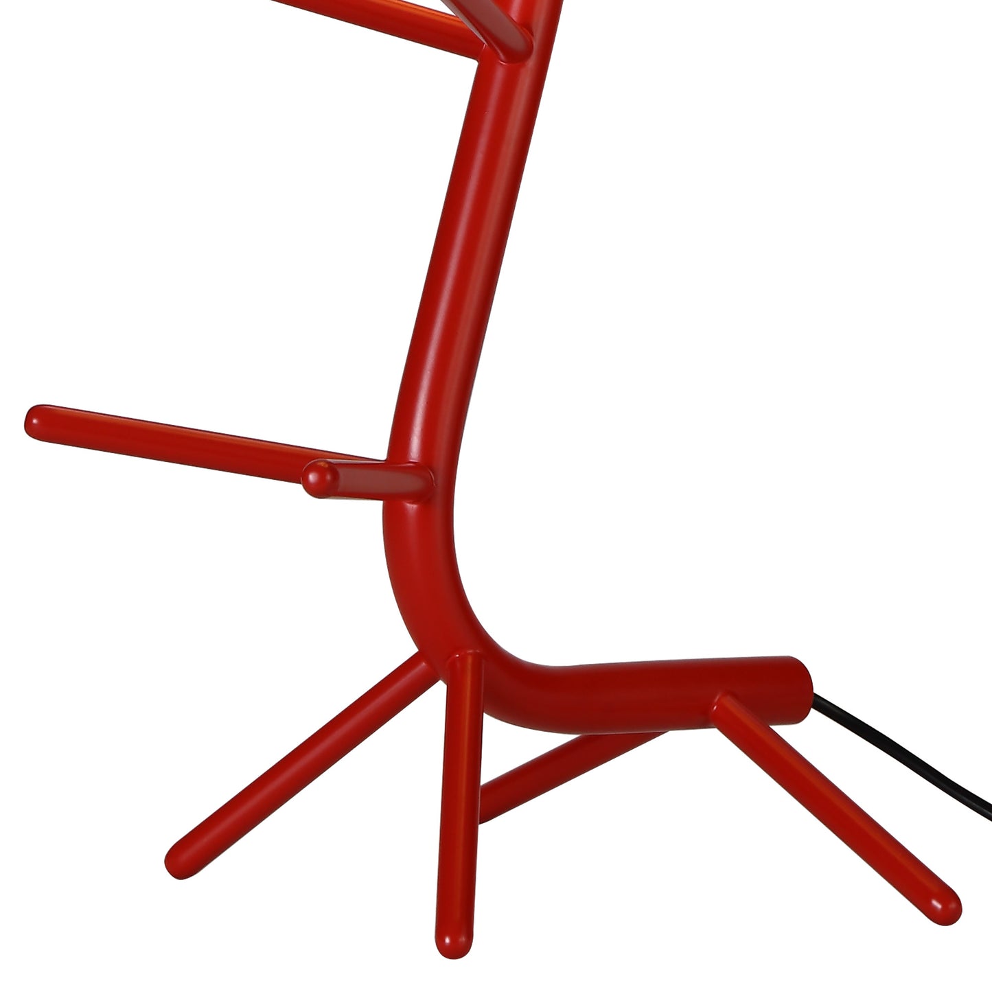 Centipede Table Lamp With Shade, 1 x E27, Red / White by Mantra