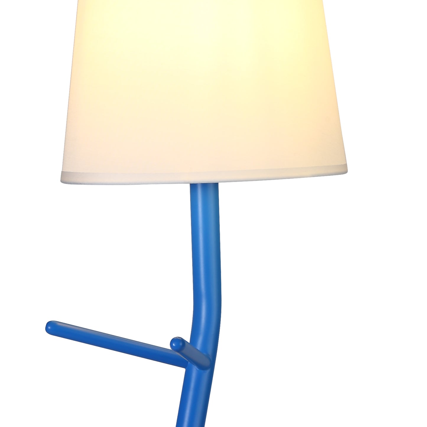 Centipede Table Lamp With Shade, 1 x E27, Blue / White by Mantra