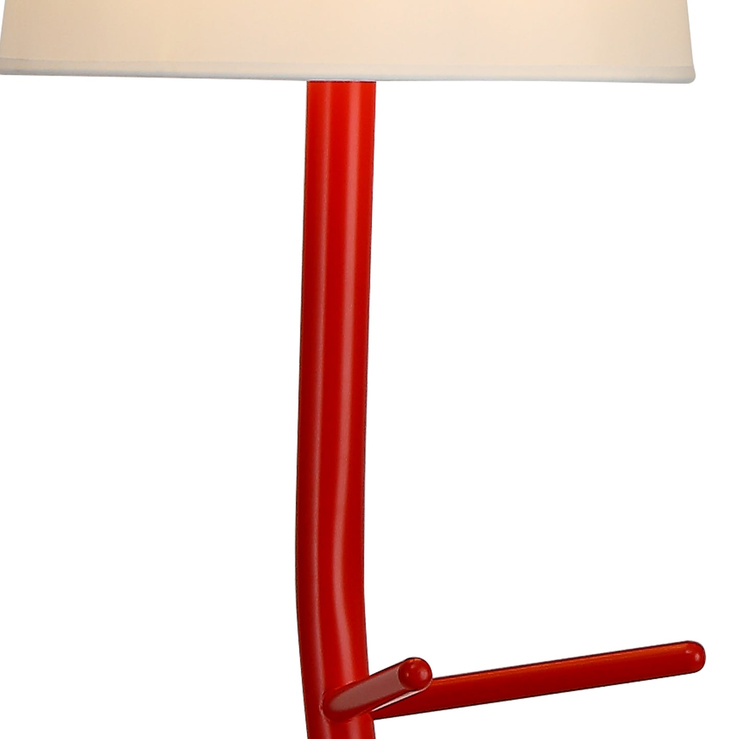 Centipede Floor Lamp With Shade, 1 x E27, Red / White by Mantra
