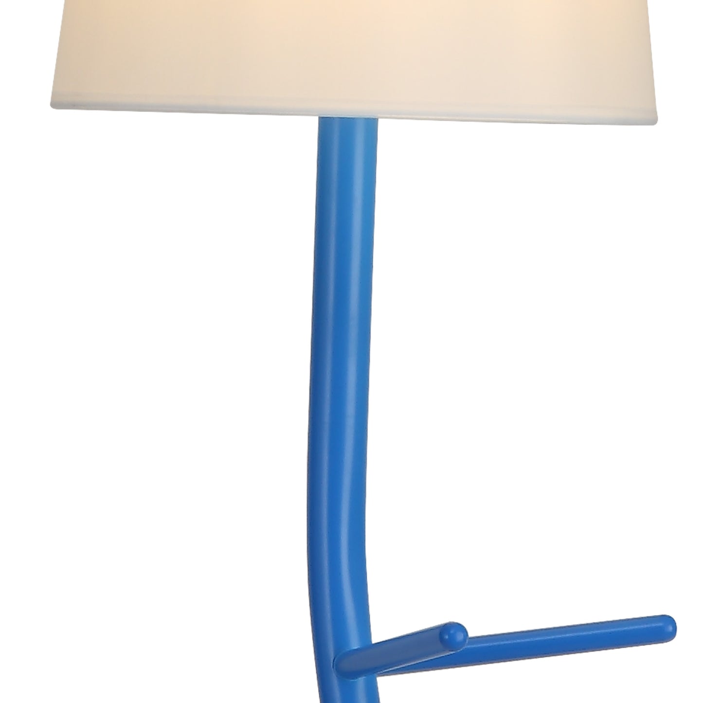Centipede Floor Lamp With Shade, 1 x E27, Blue / White by Mantra