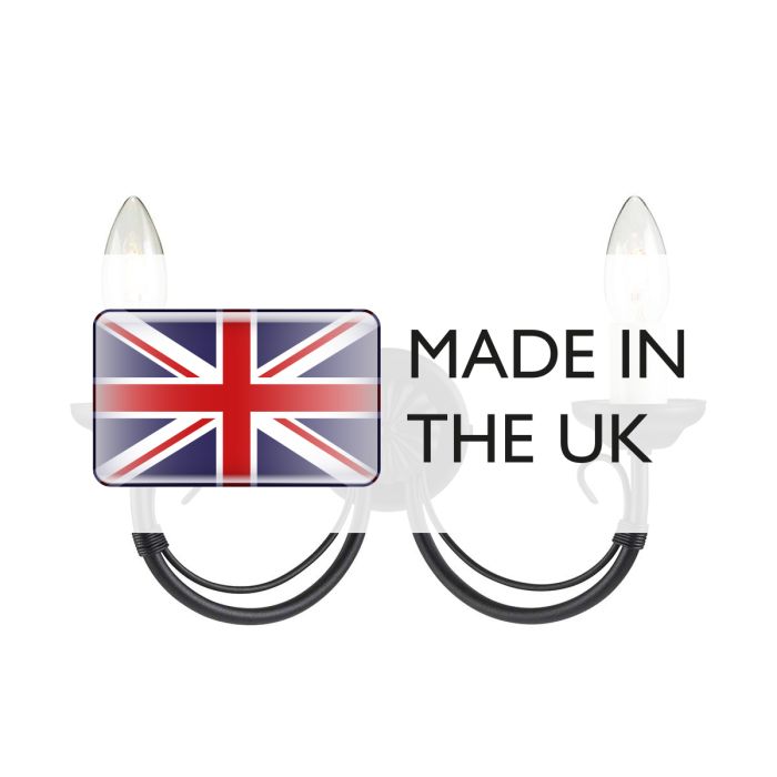 Chartwell 2 Light Wall Light - Black