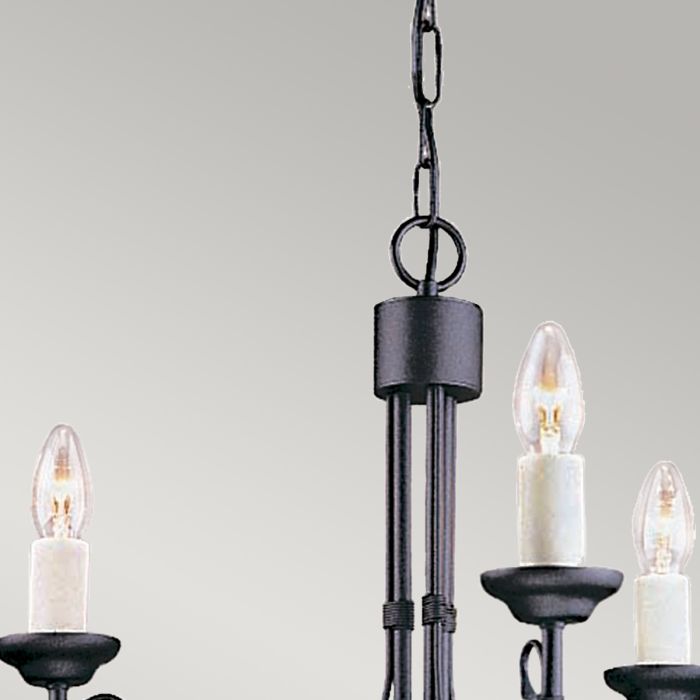 Chartwell 3 Light Chandelier - Black