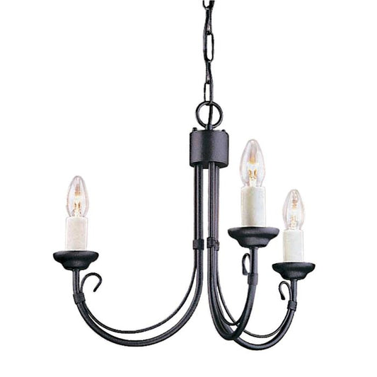 Chartwell 3 Light Chandelier - Black