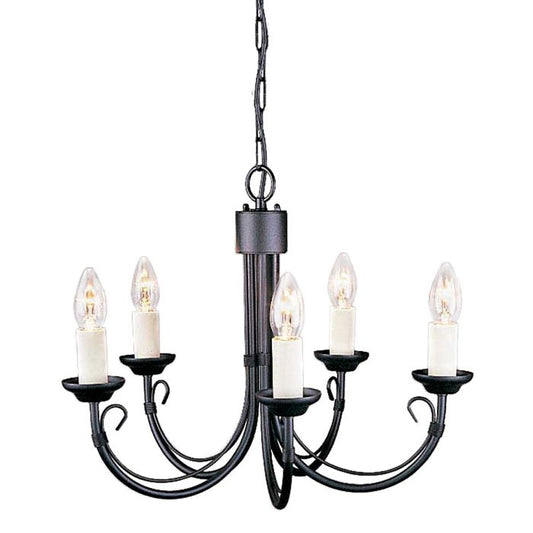 Chartwell 5 Light Chandelier - Black