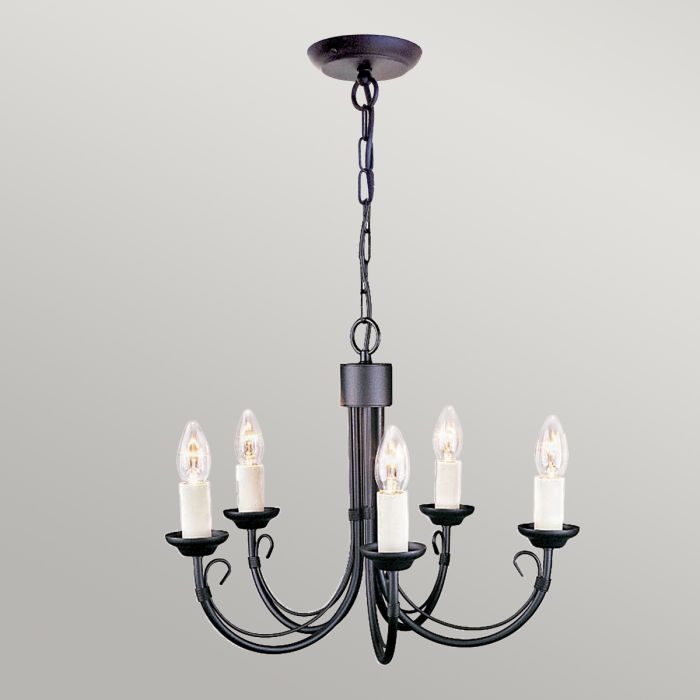 Chartwell 5 Light Chandelier - Black